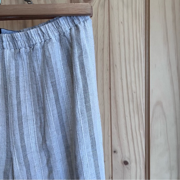 5/$30🦄 Vintage Linen Striped Ivory Pants - Picture 2 of 7